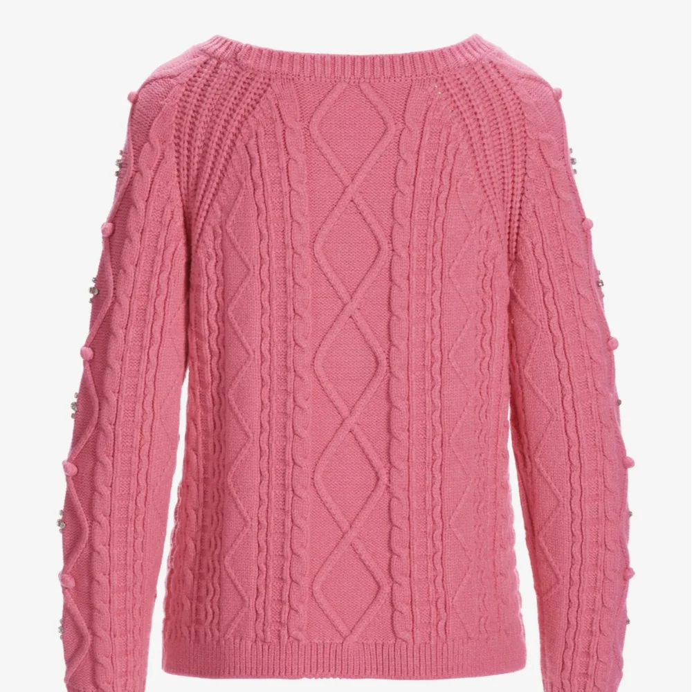 Boston Proper Pink Rhinestone Sweater - Picture 10 of 10
